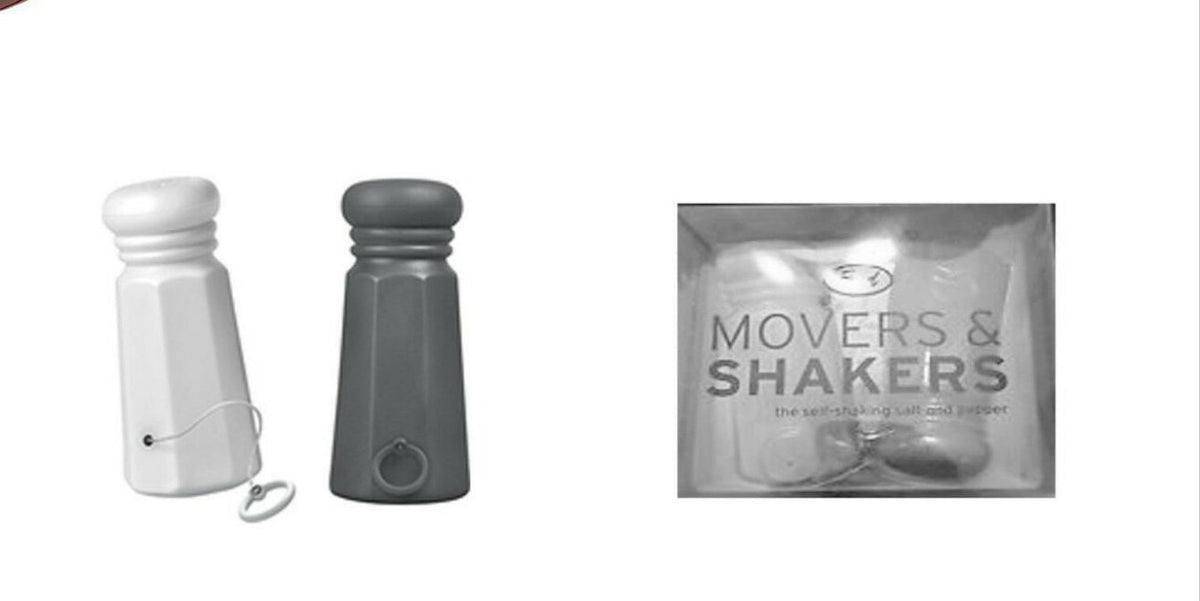 Movers & Shakers Salt & Pepper Shakers Self Shaking