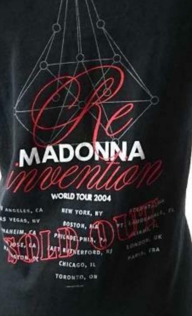 Madonna World Tour Reinvention 2004 T shirt Womens Small BNWOT Ex