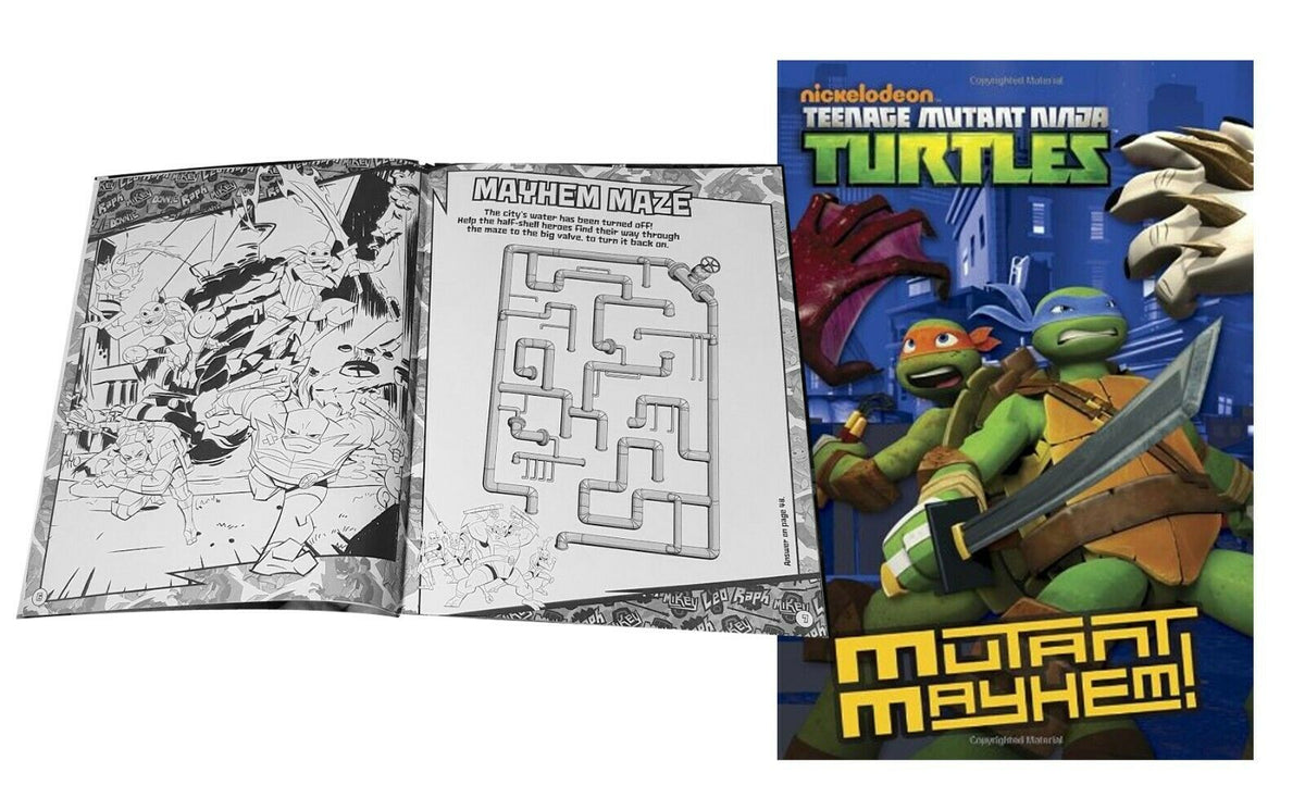 Rise of the Teenage Mutant Ninja Turtles Mutant Mayhem Colouring & Act
