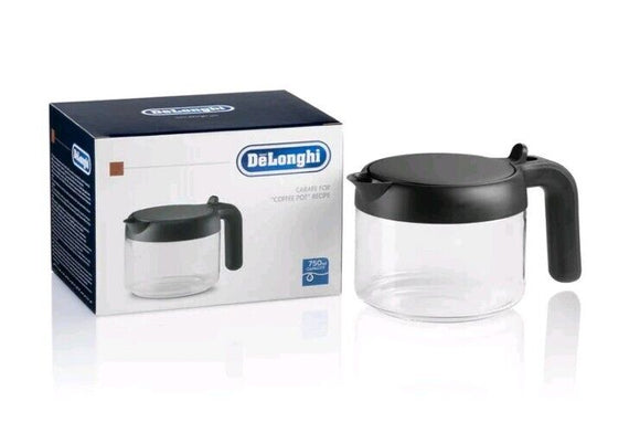 DeLonghi Coffee Pot Glass Carafe Jug 750ml  DLSC021 Dishwasher Safe BNIB