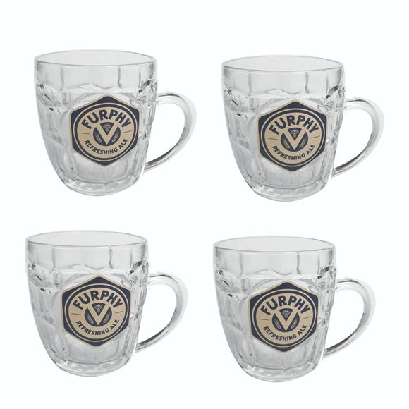 FURPHY ALE 4 Dimpled 1/2 Pint Beer Tankards 300ml BNOB LITTLE CREATURES