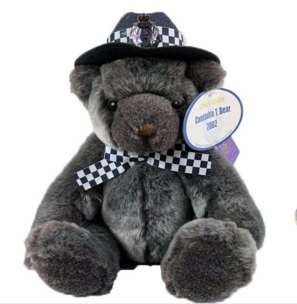 CONSTABLE T BEAR 2002 West Australian Police Woman Grey Blue 30x20cm BNWT MINT