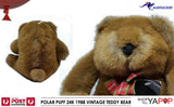 POALR PUFF 24K TEDDY BEAR VINTAGE 1988 BNWT MINT CONDITION  9" KOREAN