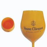 2 x G.H MUMM + 2 x VEUVE French Champagne Plastic Tulip Glasses (4) BUBBLES