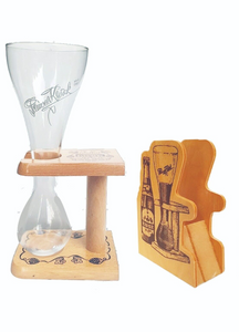 PAUWEL KWAK Beer Belgium 1 x Coachman glasses + matching coaster holder BNWOB
