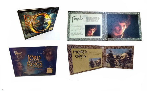 The  Lord of the Rings Jigsaw Books The Fellowship of the Ring + Two Towers NEW