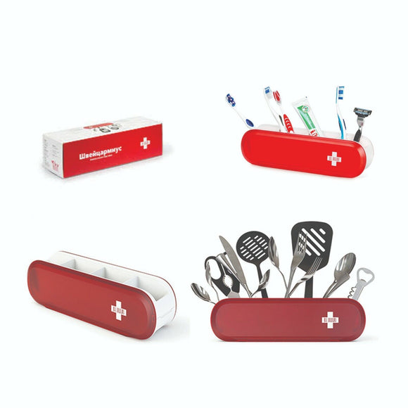 Swissarmius kitchen/office/bathroom utensil organiser Swiss army knife shaped