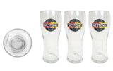 WESTON'S ENGLISH CIDER  3 x PINT GLASSES 585ml  BNWOB  UK MAN CAVE APPLE CIDER
