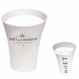 Moet & Chandon French Champagne Ice Bucket + 4 Plastic Champagne Glasses BNWOB