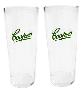 COOPERS Pale Ale 2 x Taperred Beer Glasses 300/285mls BNWOB Aus MAN Cave