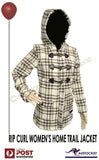 Rip Curl Home Trail Jacket / Hoody Zipped/Buttoned Winter Women's size 12 Warm