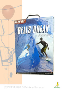 Designer Bean bag - Bells break surf printed cotton Classic shaped Unique