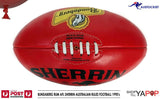 BUNDABERG RUM AFL SHERRIN AUSTRALIAN RULES FOOTBALL MINT  1990’s + BEANIE