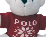 RALPH LAUREN POLO MILLENNIAL TEDDY BEAR 2000 TEDDY BEAR WHITE 15" MINT CON