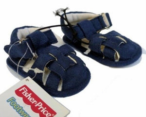 Fisher Price Baby Sandals Strap BNWT Blue Size 1 0-6 moths Cute Easy on?off