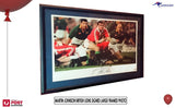 Martin Johnson Rugby Union British Lions SA tour 1997 Signed Photo Framed  COA