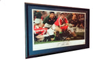 Martin Johnson Rugby Union British Lions SA tour 1997 Signed Photo Framed COA