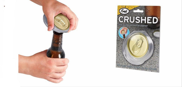 FRED CRUSHED THE BULLDOZED BOTTLE OPENER BNIB MAN CAVE PARTY BEER  FUN