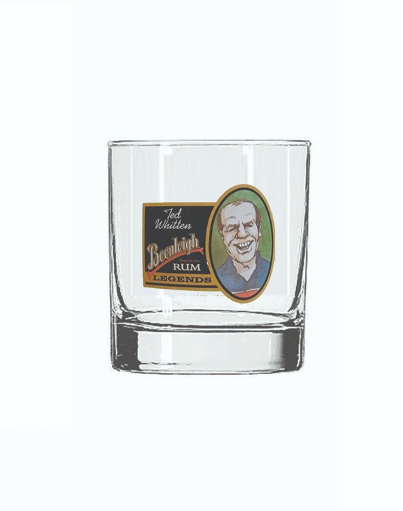 Beenleigh Rum 1 x Vintage Legends JTED WHITTEN Glass AFL BULLDOGS LEGEND MINT Co