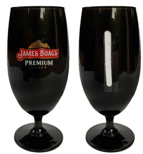 James Boag's  Premium 2 Black LTD EDTION Tulip Beer Glasses 330ml BNIB MAN CAVE