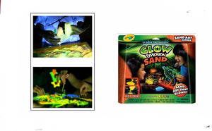 CRAYOLA GLOW EXPLOSION SAND  Art Scenes BNIB 6+ Kids Fun Glows in the dark Fun