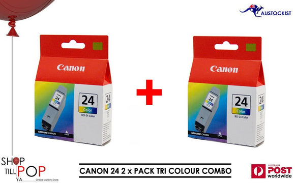 CANON 24 BCI-24 2 x COLOUR PACK COMBO PRINTER INK CARTRIDGES BNIB PC MAC