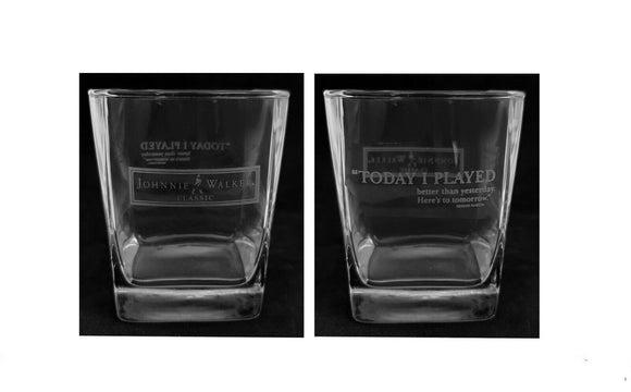 Johnnie Walker Scotch Classic 2002 Segio Garcia 2 Spirit Tumbler Glasses BNWOB