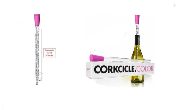 Corkcickle COLOR- Chills Wine water etc Pink BNIB BPA Free Express Postage Free