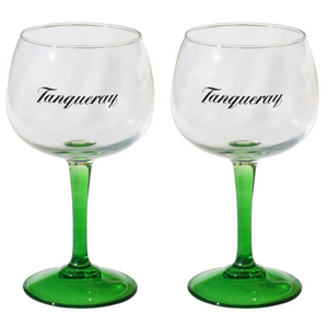 TANQUERAY 2 x GIN & TONIC COCKTAIL GLASS HUGE 600ml  BNWOB G&T MAN CAVE brabar