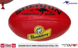 BUNDABERG RUM AFL SHERRIN AUSTRALIAN RULES FOOTBALL MINT  1990’s + BEANIE