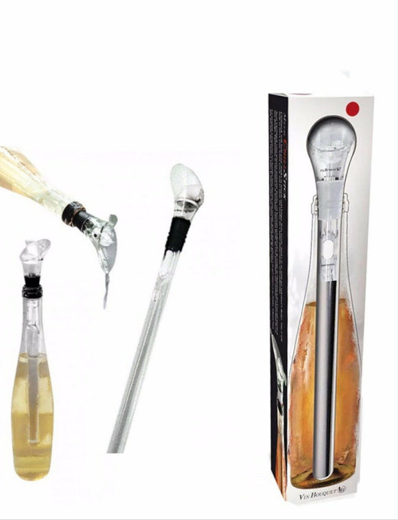 VIN BOUQUET 3 in 1 Chill Stick Pourer WINE/CHAMPAGNE/SPIRITS/BEER BNIB BARWARE