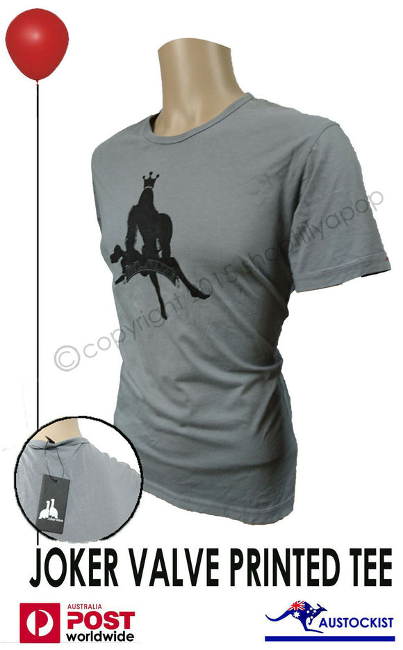 Jokert Valve Printed Grey T shirt Mens Medium Gorrilla and damsel Motif Grey Art