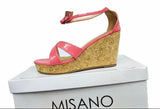 Misano Jungle Wedge Sandals Italian made Womens US 7 EU38 BNIB  Cork heal
