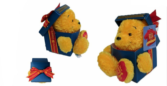 Disney Winnie The Pooh Plush in a box 80th Anniversary LTD Edition BNIB 5