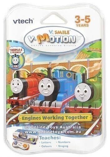 Vtech Vsmile Motion Thomas & Friends Game Cartridge Engines Working Together New