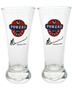 Powers Beer Stein 2 SKOL Middy Beer Glasses Vintage 1990's 285ml Mint Co Unused