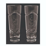 Richelieu Brandy 2 x EMBPOSSED HIGHBALL GLASSES 400ML BNWOB