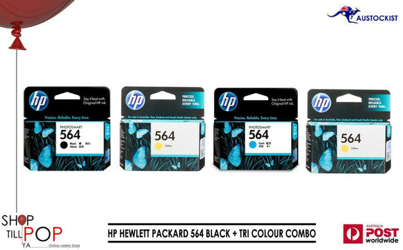 Hewlett Packard HP 564 Ink Cartridges Black + Tri Colour CMYK COMBO PACK BNIB