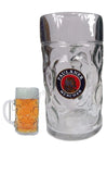 Paulaner Munchin Glasses Beer Stein Masskrug 1L BWOB Free PostAGE MAN CAVE GER