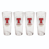 TENNENT'S LAGER EXPORT 4 x  Half Pint Beer Glasses 300ml Man Cave SCOTLAND