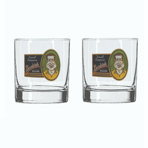 Beenleigh Rum 2 Vintage Legends David Campese Glasses RUGBY UNION WALLABIES MINT