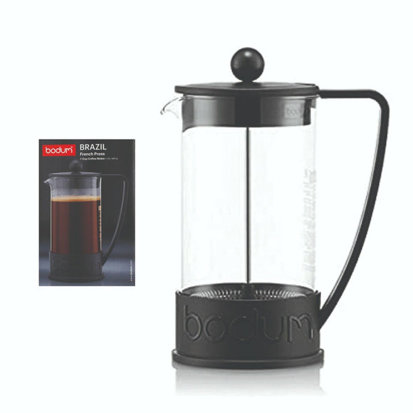 Bodum Brazil 1 Litre French Press Coffee Maker 8-Cup Black Home Cafe