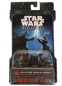 Star Wars Miniatures Starter Game Set 6 Figurines BNIB 2007 HIGHLY COLLECTABLE