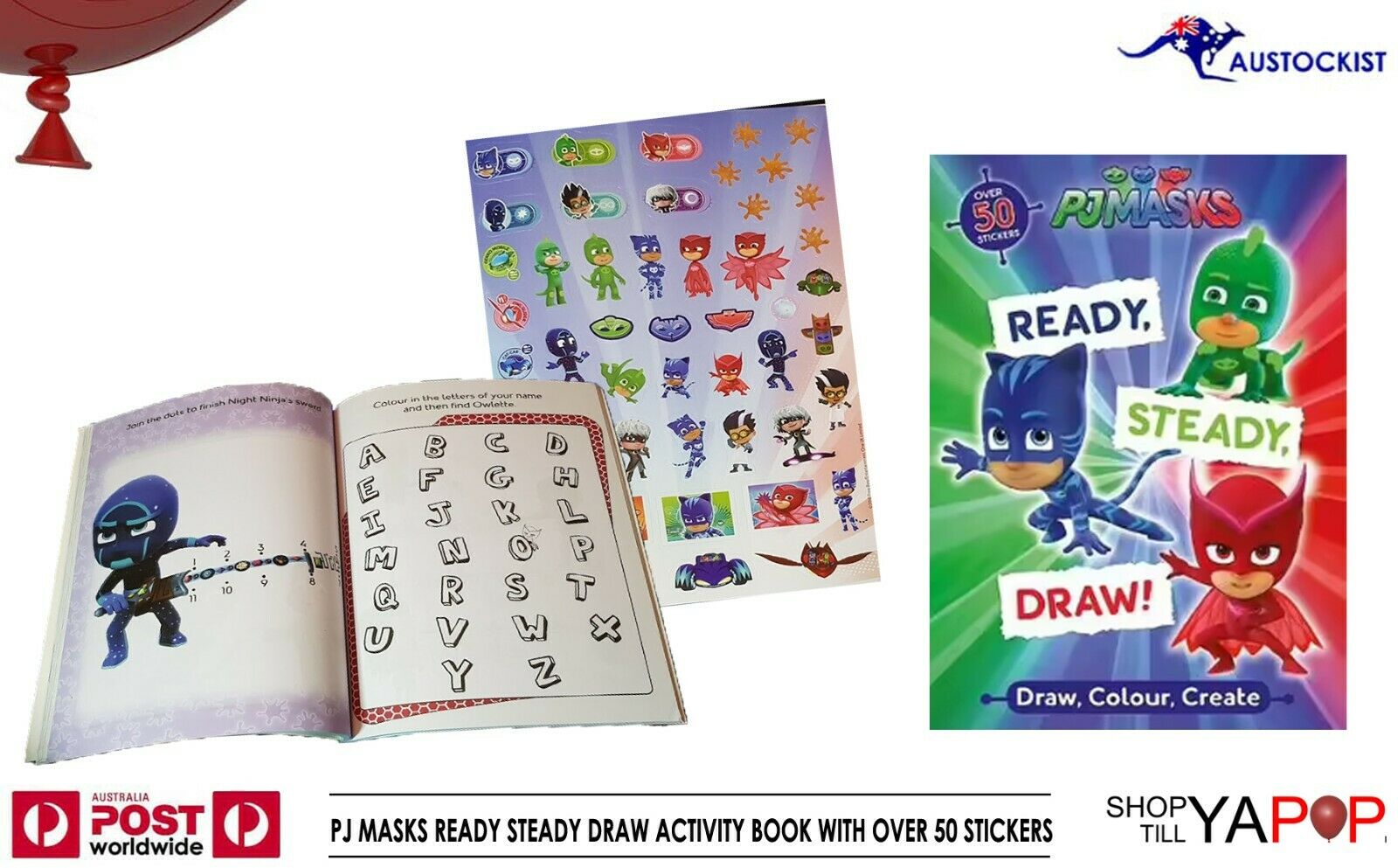 PJ Masks Top Trumps Activity Tin Game - Card Game, Poster, Crayon & Activities For Kids