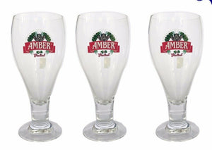 Grolsch Amber Tulip Beer Glasses 350ml BNIB  Dutch Man Cave Stunning High End