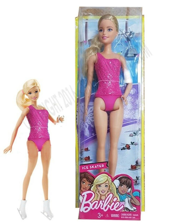 Barbie Figure Skater Doll with pink leotard and skates  BNIB kids Fun Girls
