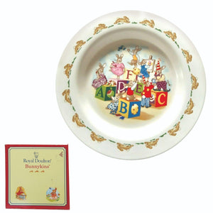 Royal Doulton Bunnykins ABC' Vintage 1994 Fine China Baby Bowl 16cm DIA BNIB
