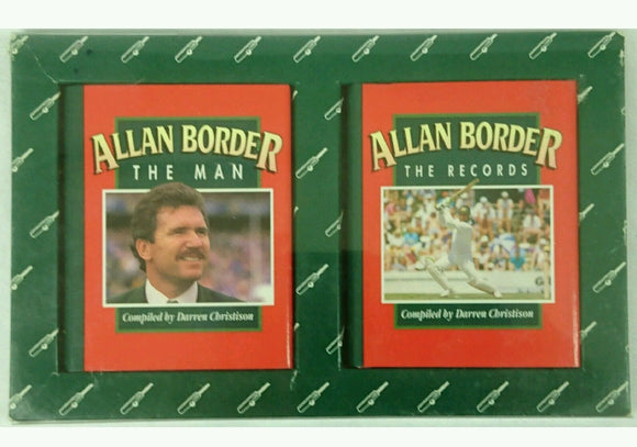 Allan Border: The Man, the Records by Darren Christison Hardback 2 book pack New