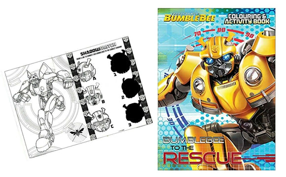 TRANSFORMERS BUMBLEBEE TO THE RESCUE COLOURING & ACTIVITY BOOK BRAND NEW