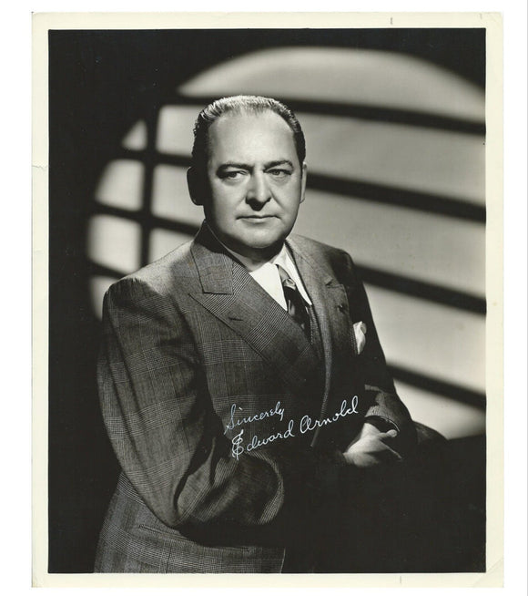 Edward Arnold Movie Legend Original Hand Signed 1930s 10'x8' Photo with COA